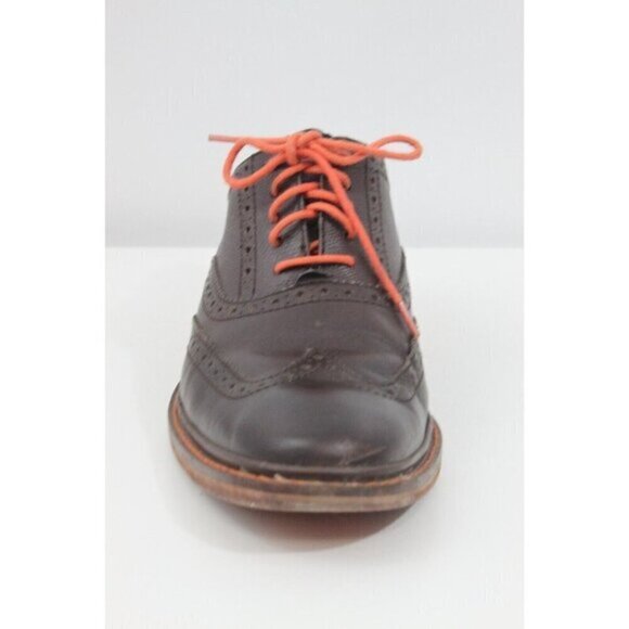 Cole Haan Men Shoes Colton Brogue Wingtip Dress Oxford C11757 Leather Brown Sz 8 - Picture 9 of 15